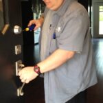Locksmith installs Mul-T-Lock Deadbolt
